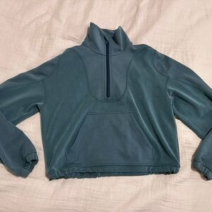 Women's Green/teal High-Neck Sweater